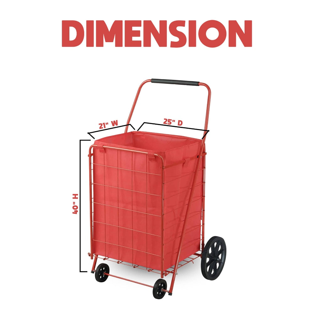 Juggernaut Carts Folding 110 Lbs Capacity Trolley - fitnessandhomestore