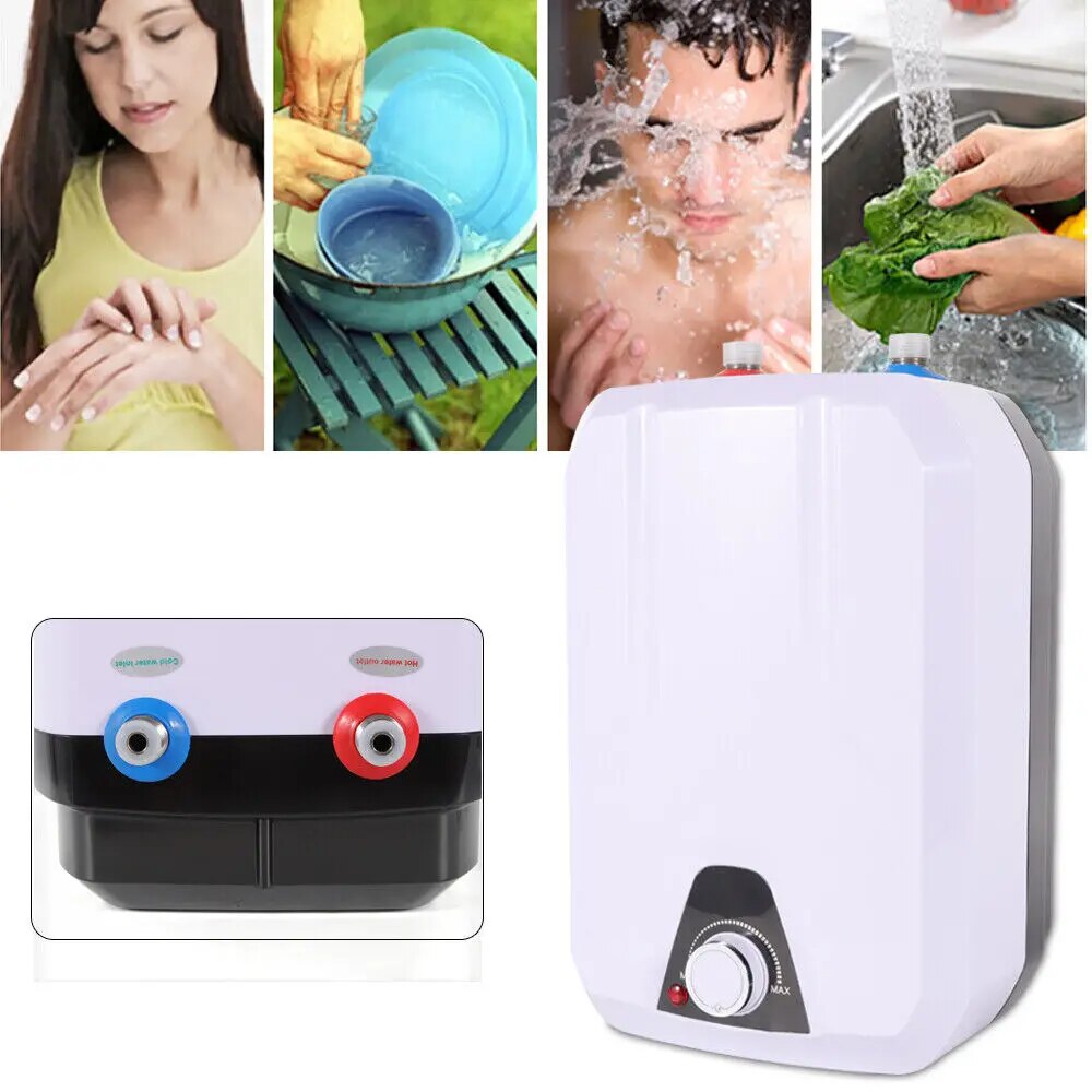 110V Electric Tank Water Heater Kitchen Electrical 8L/2.2GL