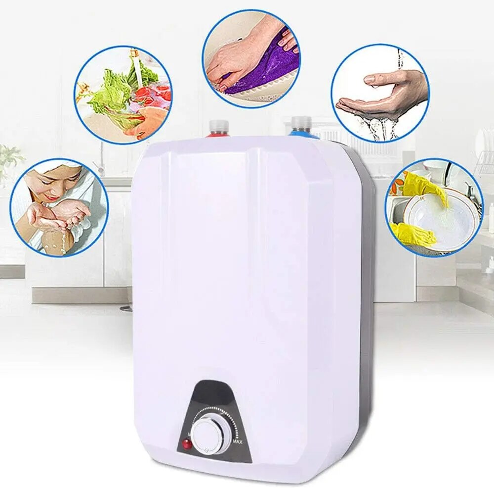 110V Electric Tank Water Heater Kitchen Electrical 8L/2.2GL