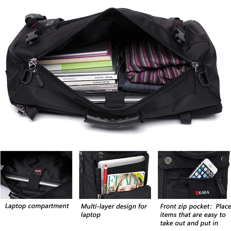 Men Backpack Travel Bag 40L Waterproof 15.6 Laptop