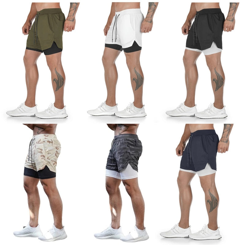 Fitness Shorts, Running, Training, Quick Drying, Beach - fitnessandhomestore