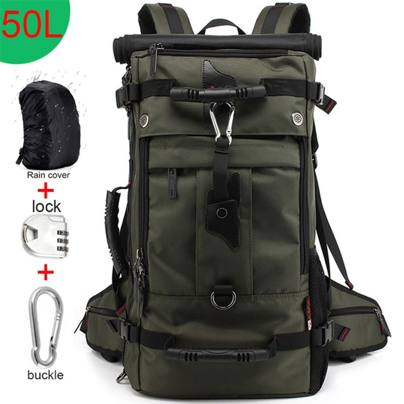 KAKA 50L Waterproof Travel Backpack Men Women Multifunction - fitnessandhomestore