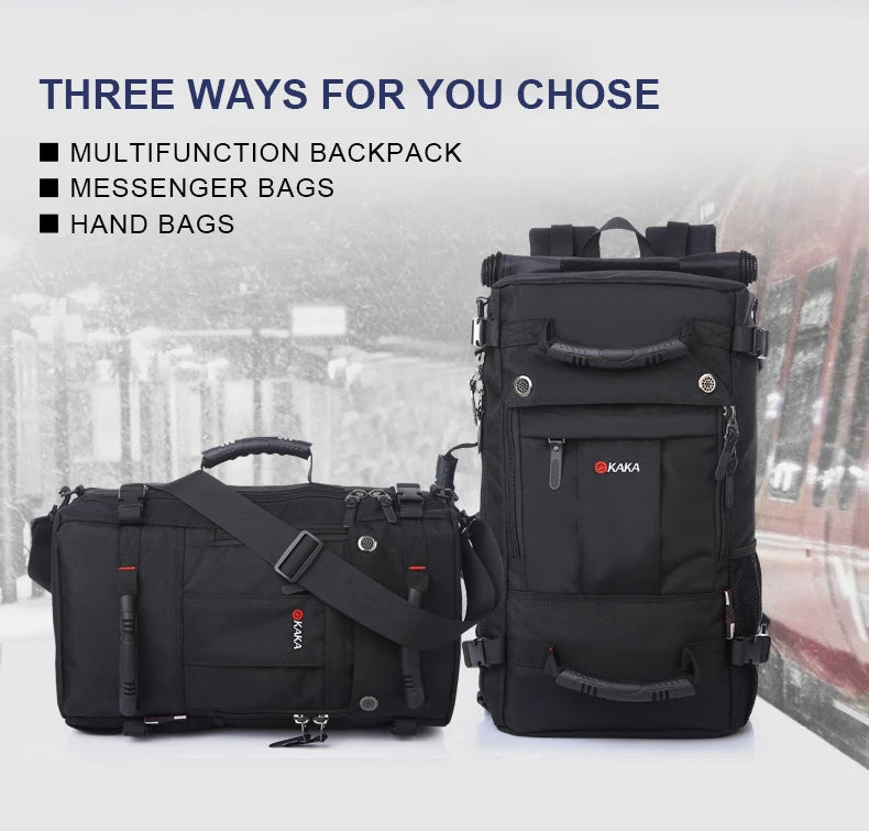 Men Backpack Travel Bag 40L Waterproof 15.6 Laptop