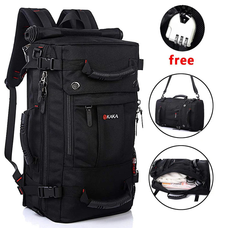 Men Backpack Travel Bag 40L Waterproof 15.6 Laptop