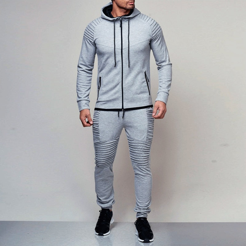 2 pieces Autumn Running tracksuit, men Gym Clothes - fitnessandhomestore