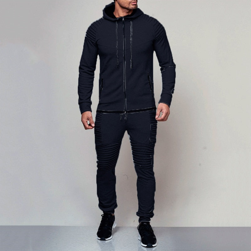 2 pieces Autumn Running tracksuit, men Gym Clothes - fitnessandhomestore