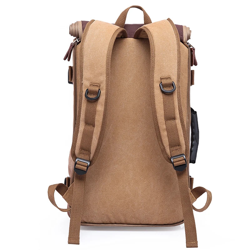 KAKA Large Capacity Function Travel Canvas Backpack