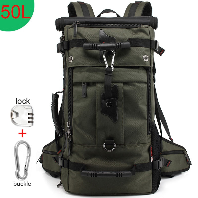 KAKA 50L Waterproof Travel Backpack Men Women Multifunction - fitnessandhomestore