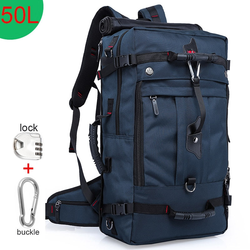 KAKA 50L Waterproof Travel Backpack Men Women Multifunction - fitnessandhomestore