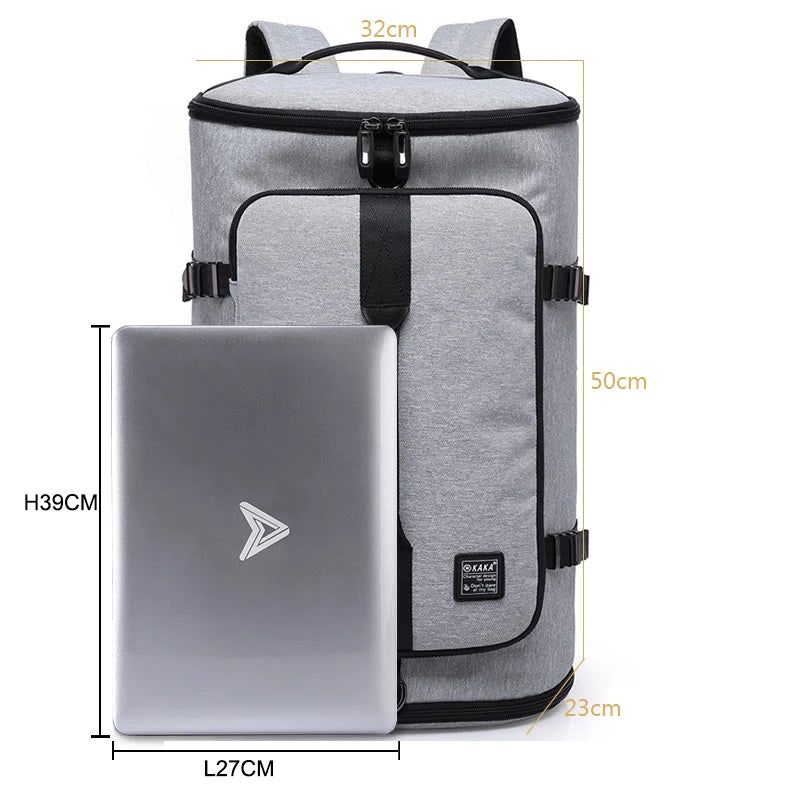 KAKA 40L Backpack 15.6 Laptop, Shoes, Travel, Sports, Fitness