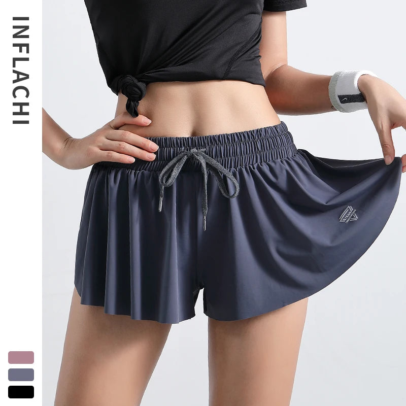 Summer Quick-Drying Sports Shorts Skirt