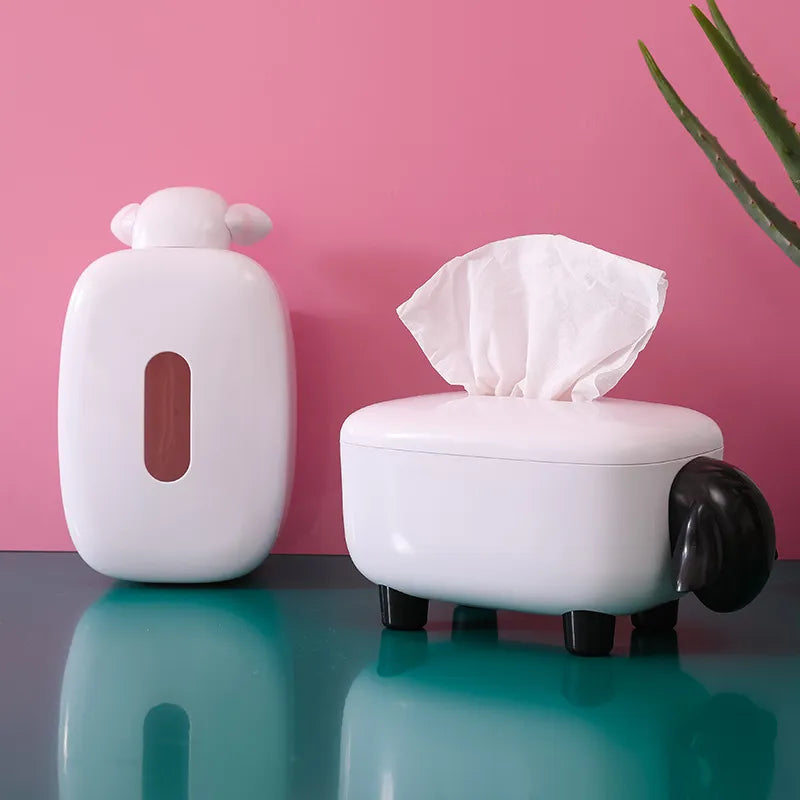 Sheep Model Tissue Box Home Decoration