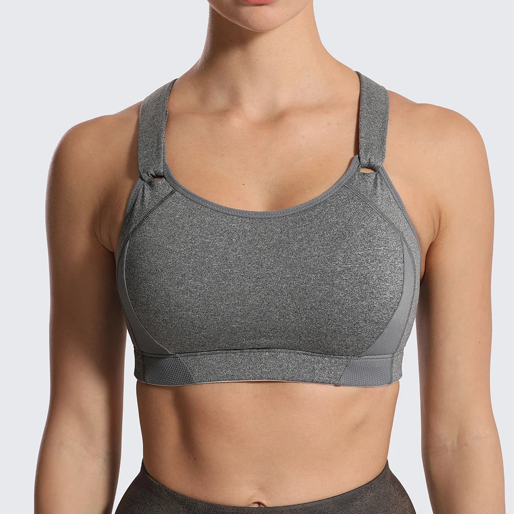 Racerback Sports Bra For Women Push Up Crop Tank Tops