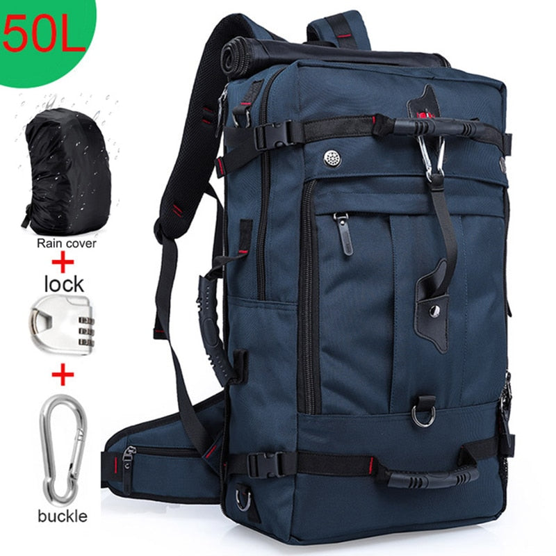 KAKA 50L Waterproof Travel Backpack Men Women Multifunction - fitnessandhomestore