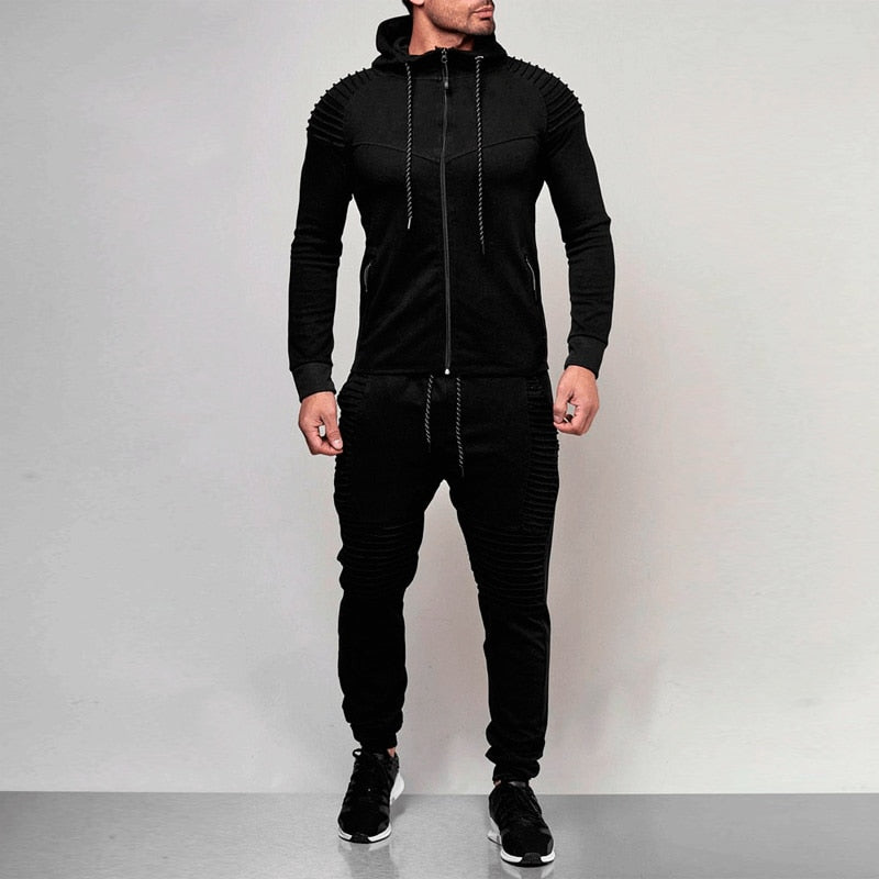 2 pieces Autumn Running tracksuit, men Gym Clothes - fitnessandhomestore