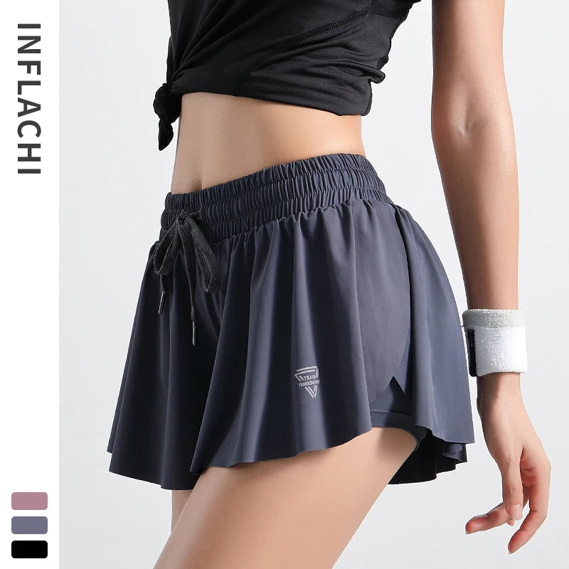 Summer Quick-Drying Sports Shorts Skirt