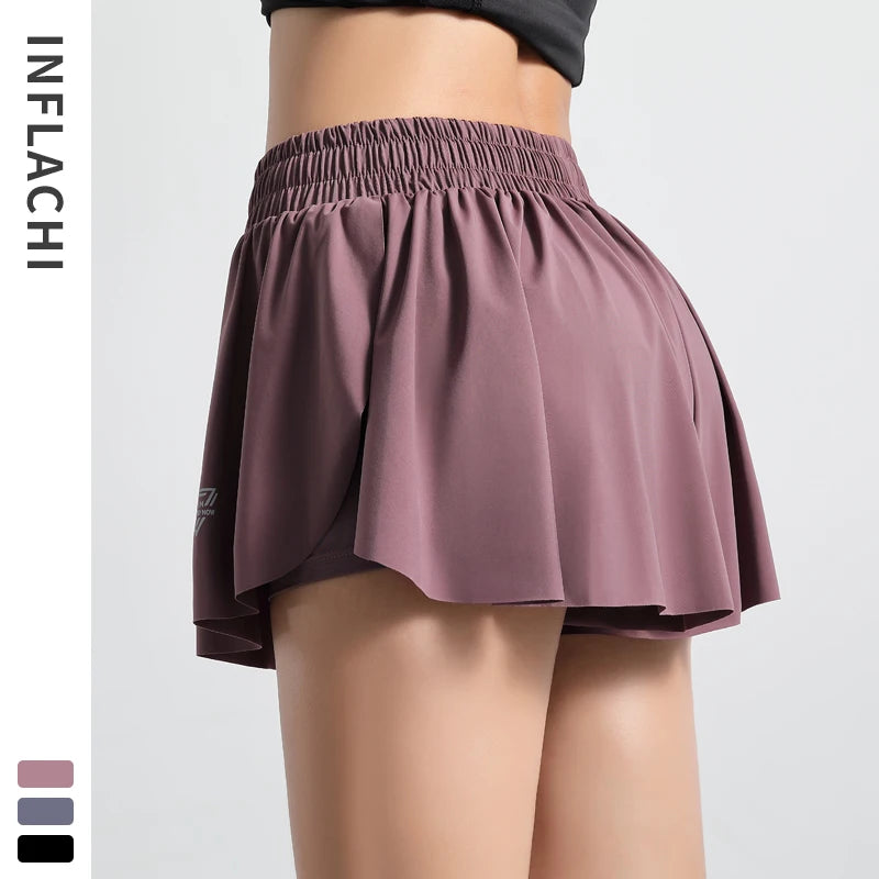 Summer Quick-Drying Sports Shorts Skirt