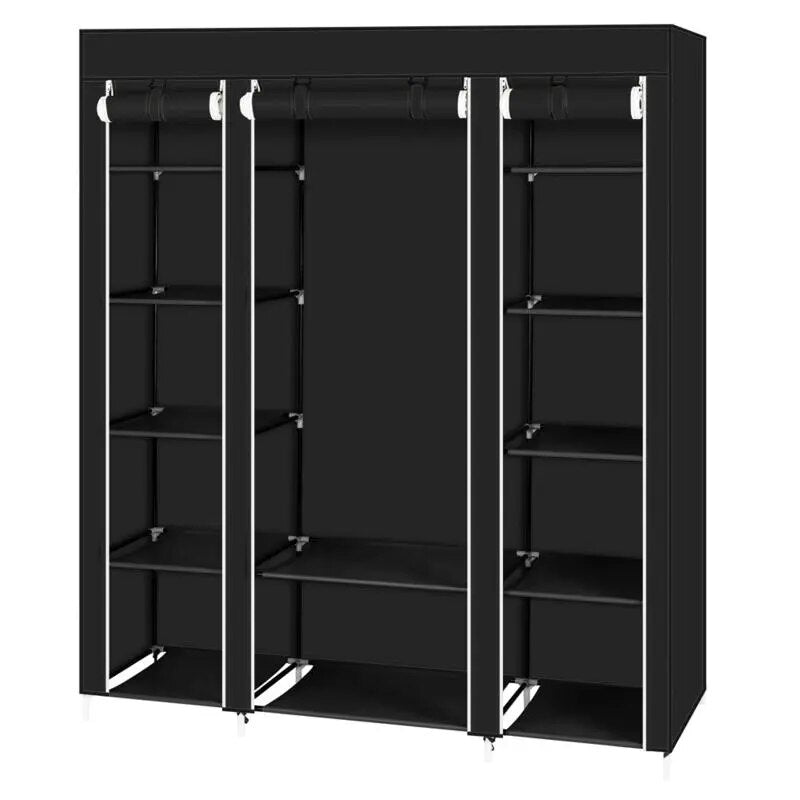 Foldable Wardrobe for Rental Room or Bedroom - fitnessandhomestore