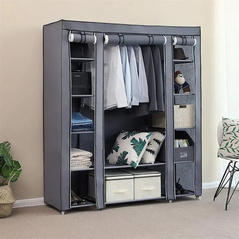 Foldable Wardrobe for Rental Room or Bedroom - fitnessandhomestore