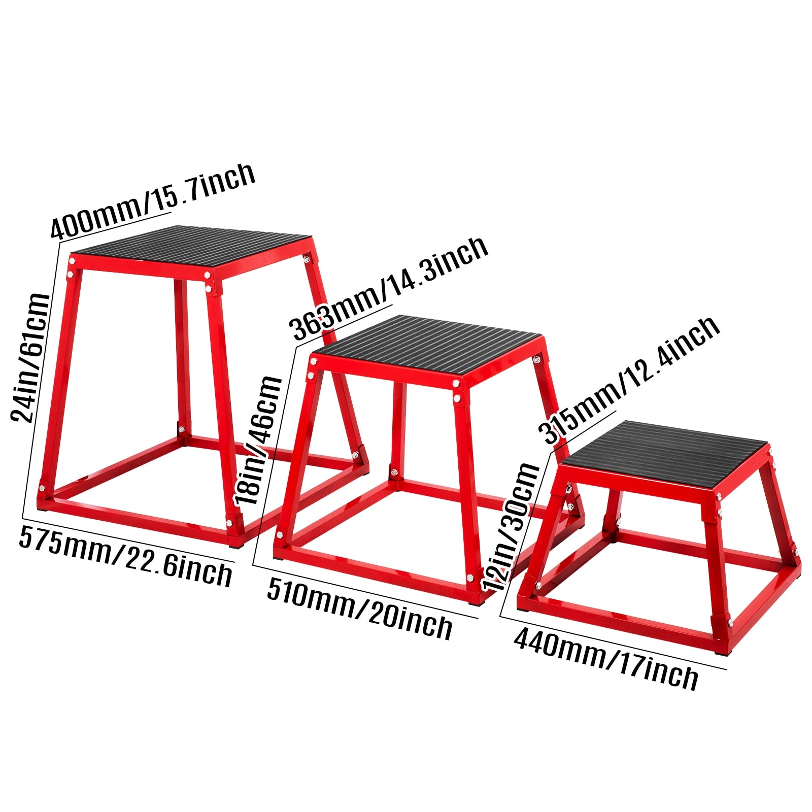 VEVOR Step Plyometric Box Jump for Exercise Fit Training - fitnessandhomestore