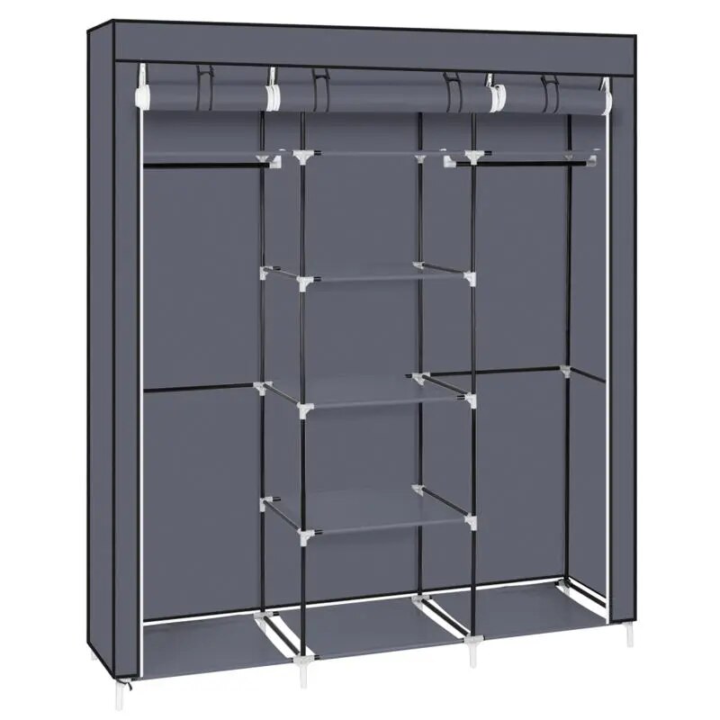 Foldable Wardrobe for Rental Room or Bedroom - fitnessandhomestore