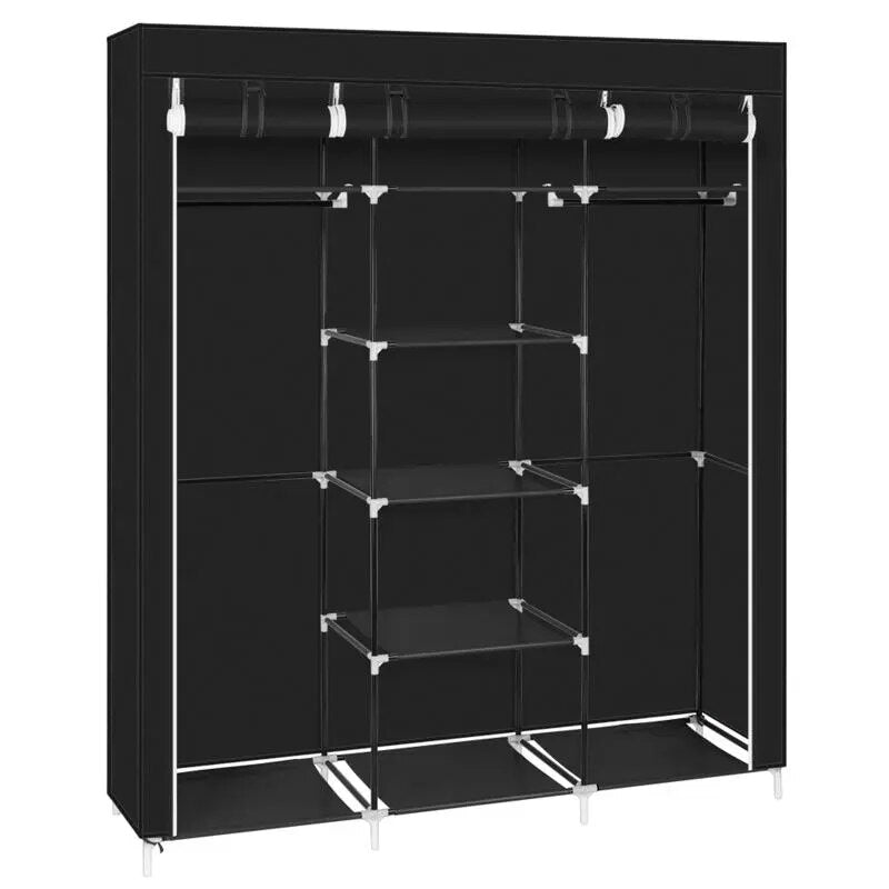 Foldable Wardrobe for Rental Room or Bedroom - fitnessandhomestore