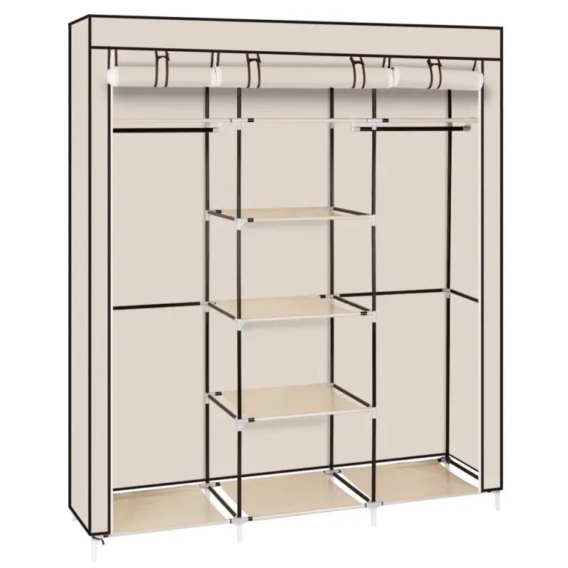 Foldable Wardrobe for Rental Room or Bedroom - fitnessandhomestore