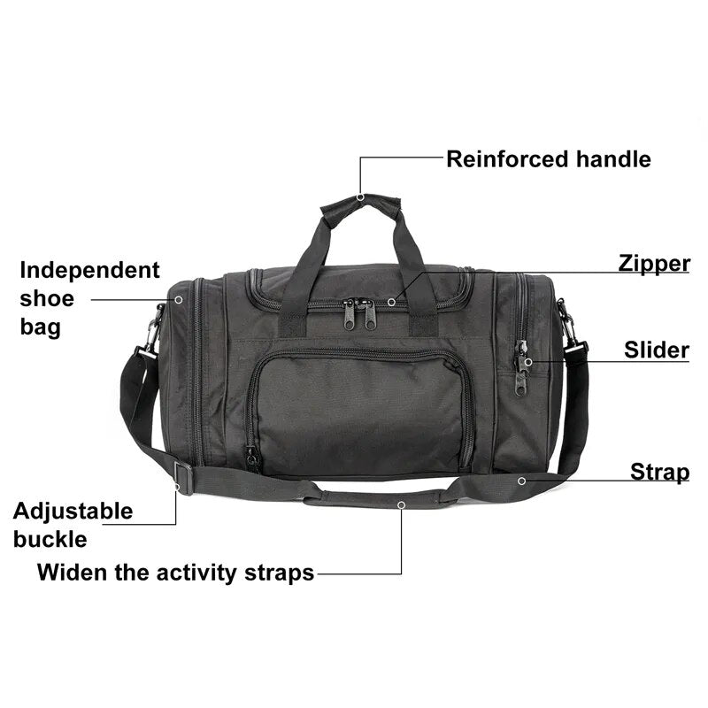 Lightweight Sports Travel Duffel Bag for Men and Women - fitnessandhomestore