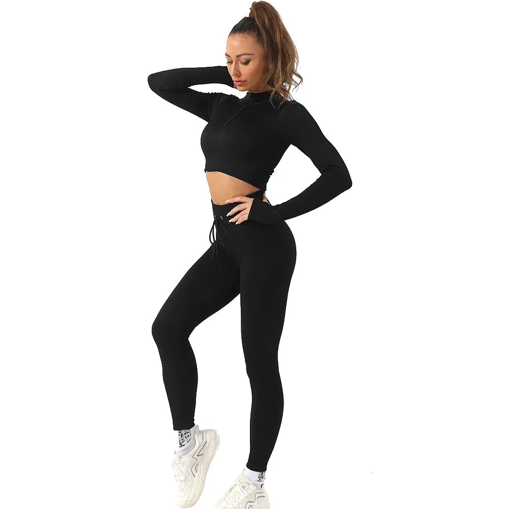 OhSunny Women's Tracksuit Set High Waist Seamless