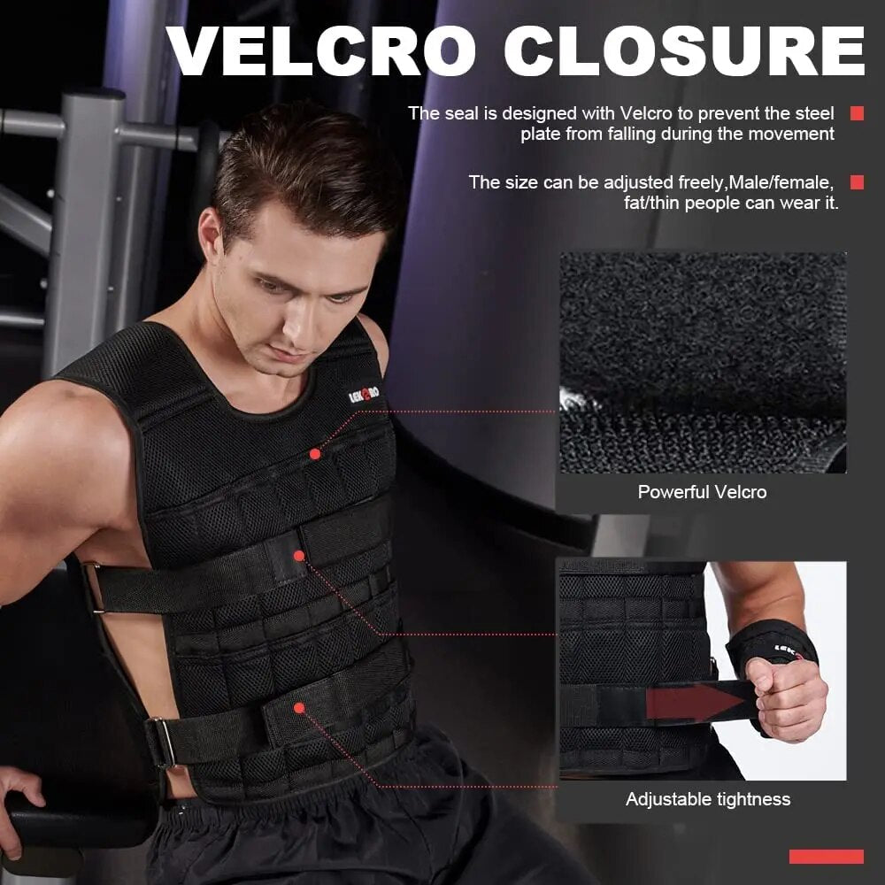 Lekaro Weight-Bearing Vest Adjustable Weight 20kg