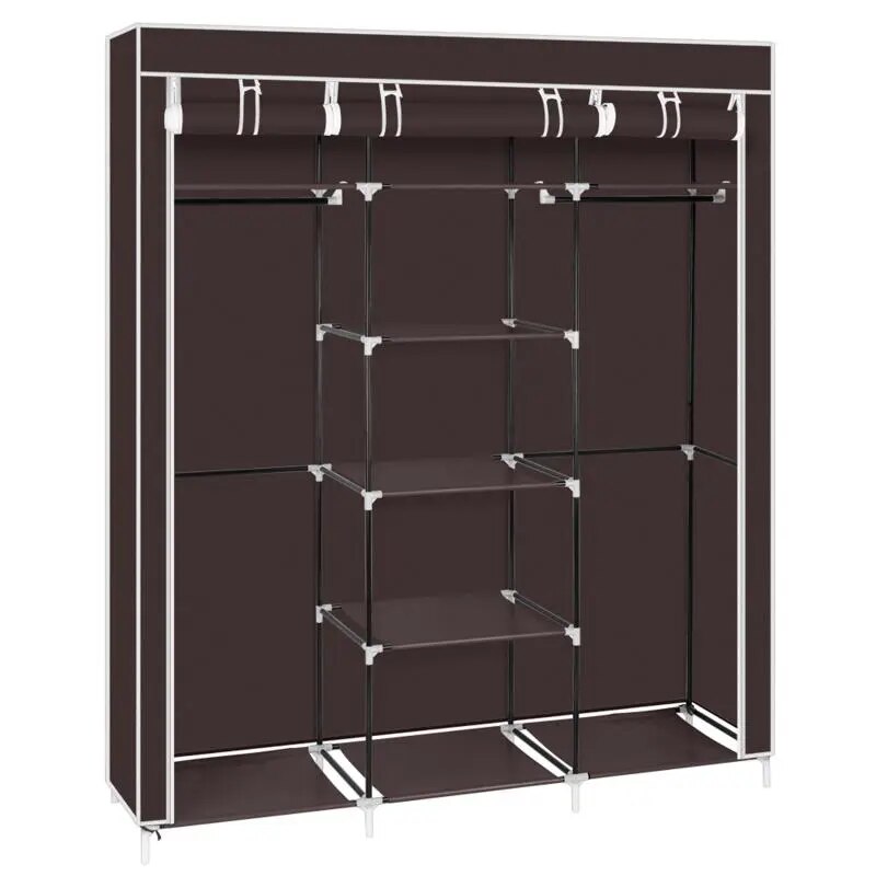 Foldable Wardrobe for Rental Room or Bedroom - fitnessandhomestore