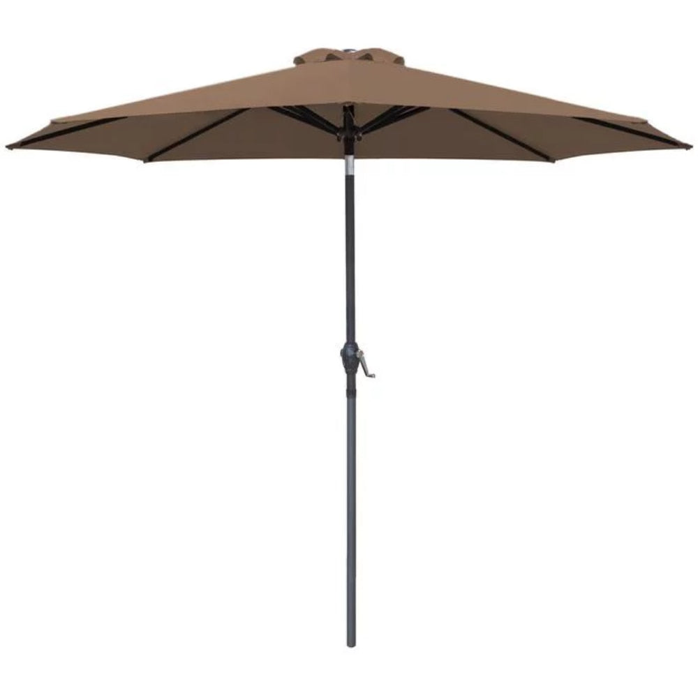 9 FT Patio Umbrella Outdoor Straight Umbrella with Tilt - fitnessandhomestore