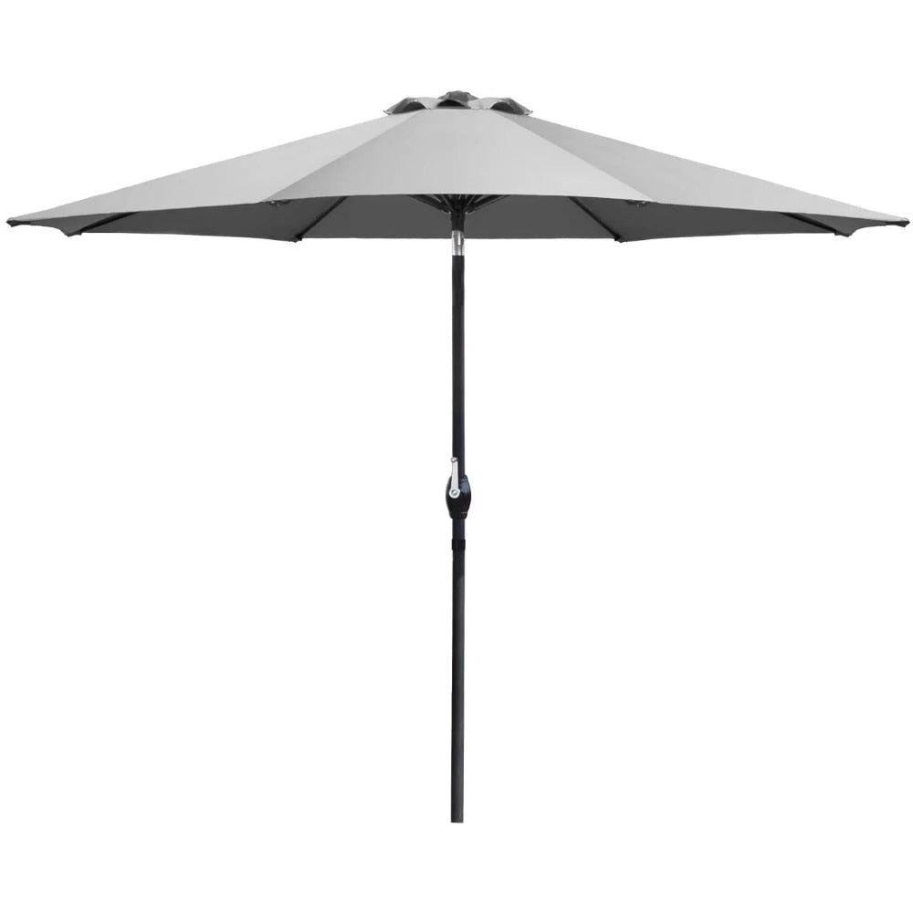 9 FT Patio Umbrella Outdoor Straight Umbrella with Tilt - fitnessandhomestore