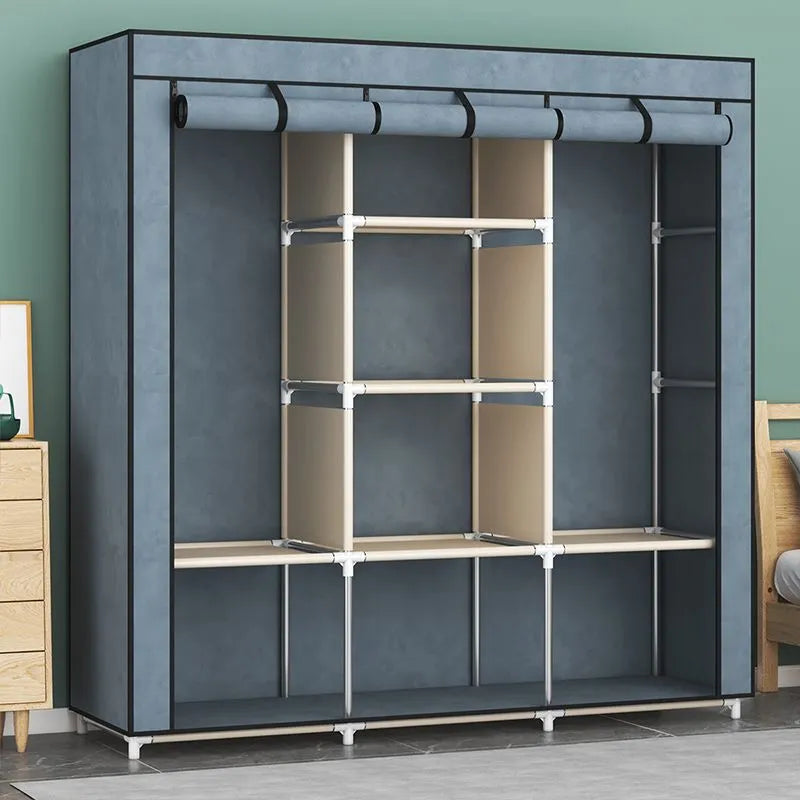 Foldable Wardrobe for Rental Room or Bedroom - fitnessandhomestore