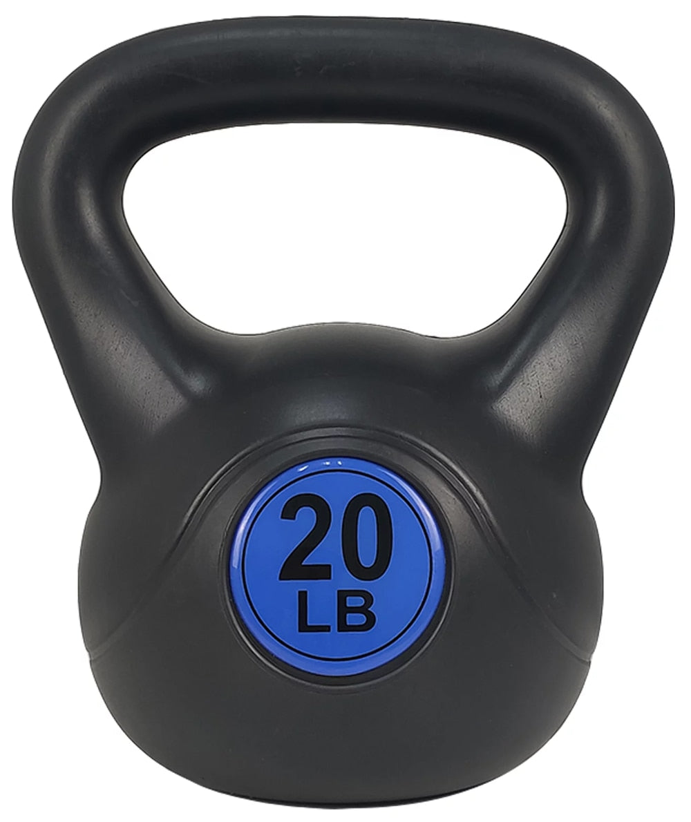 Wide Grip 3-Piece Kettlebell Set, Include 10 Lbs., 15 Lbs., 20 Lbs. - fitnessandhomestore