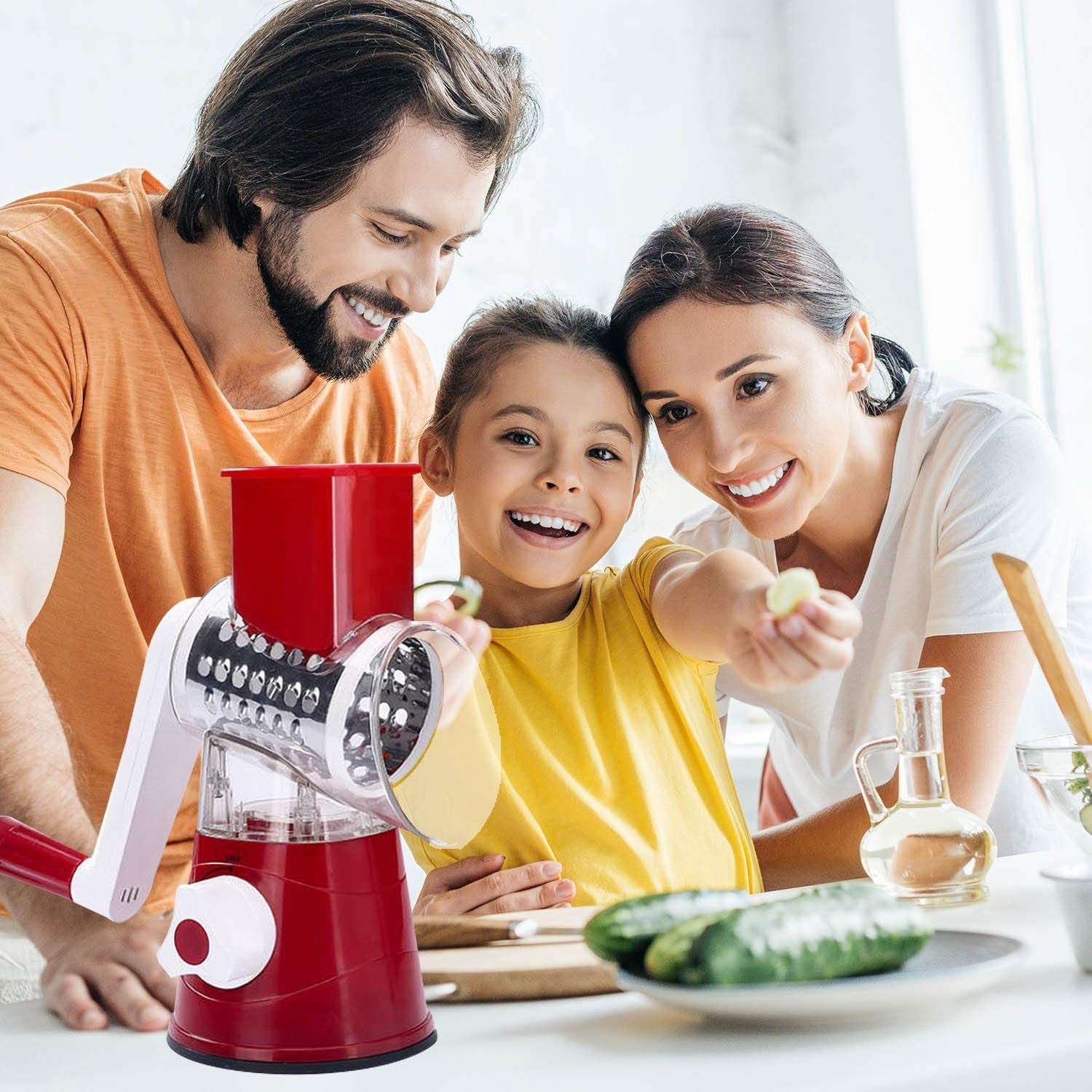 Multifunctional Roller, Vegetable Cutter, Hand Crank, Shredder, Potato Grater - fitnessandhomestore