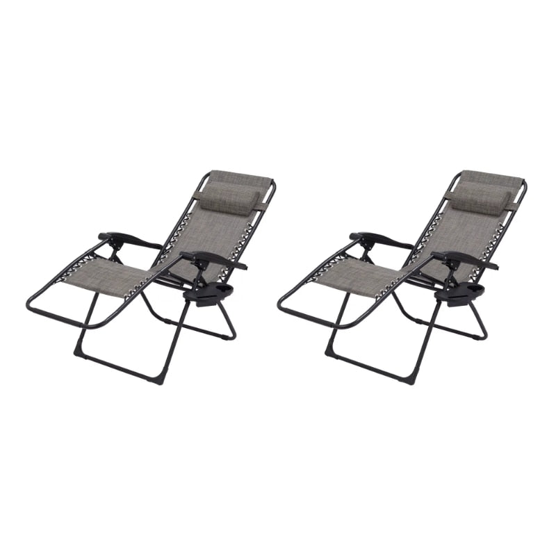 Zero Gravity Lounger, Durable and Steel, 2 Pack - fitnessandhomestore