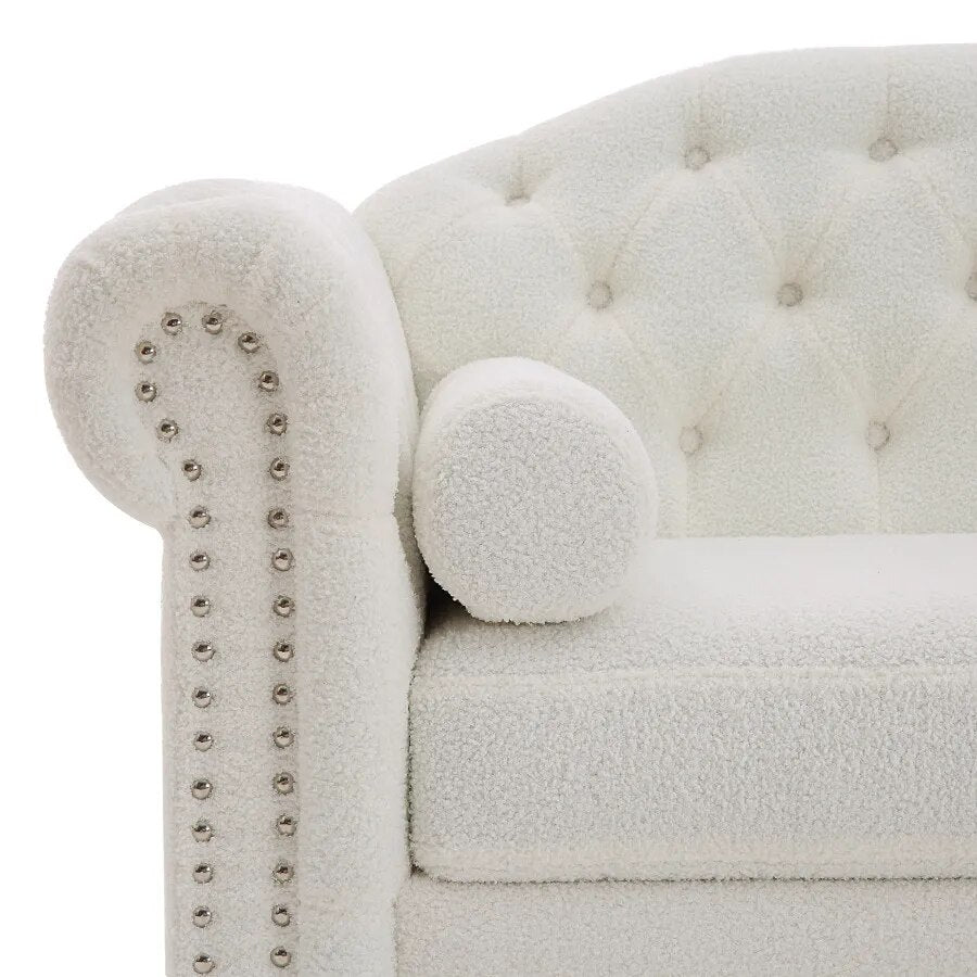 Living Room Sofa,Classic Upholstered Sofa with high-tech Fabric Surface - fitnessandhomestore