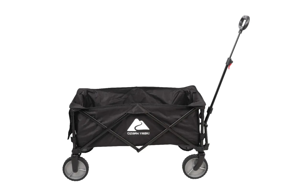 Ozark Trail Folding Multipurpose Camp Wagon Cart, Black - fitnessandhomestore