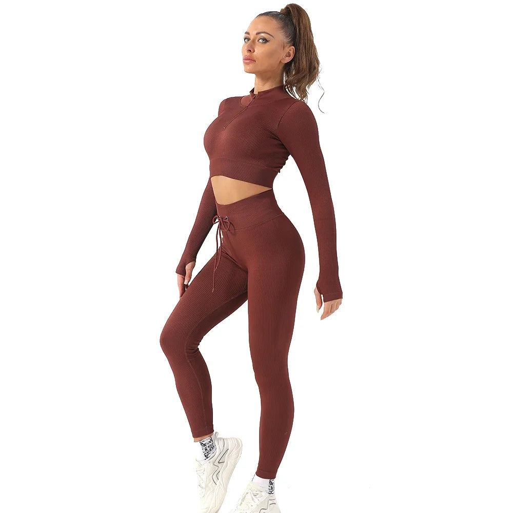 OhSunny Women's Tracksuit Set High Waist Seamless