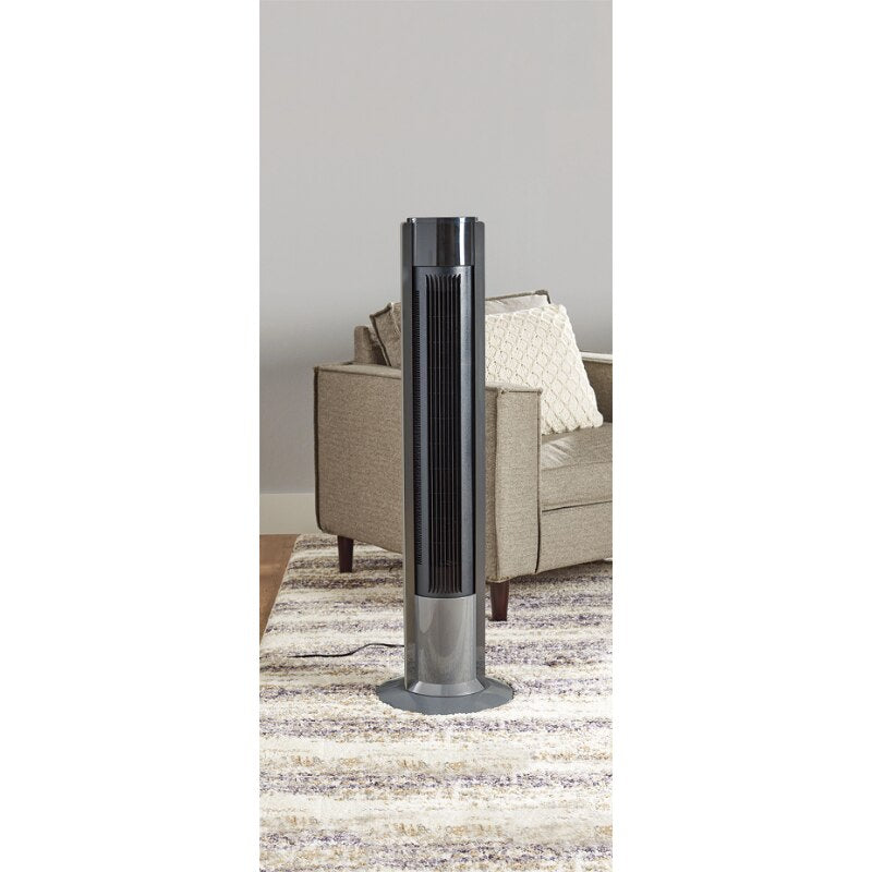 40" 3-Speed Tower Fan, Internal Oscillation, Grey portable fan - fitnessandhomestore