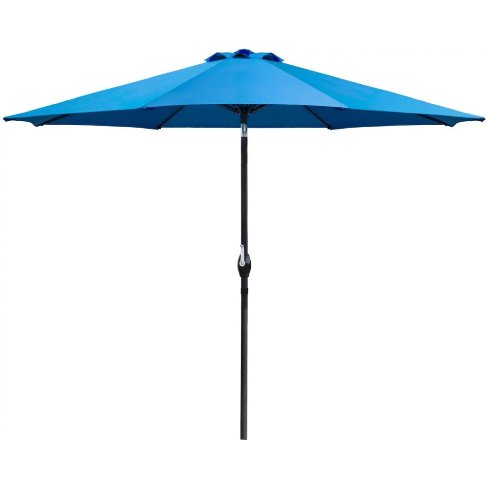 9 FT Patio Umbrella Outdoor Straight Umbrella with Tilt - fitnessandhomestore