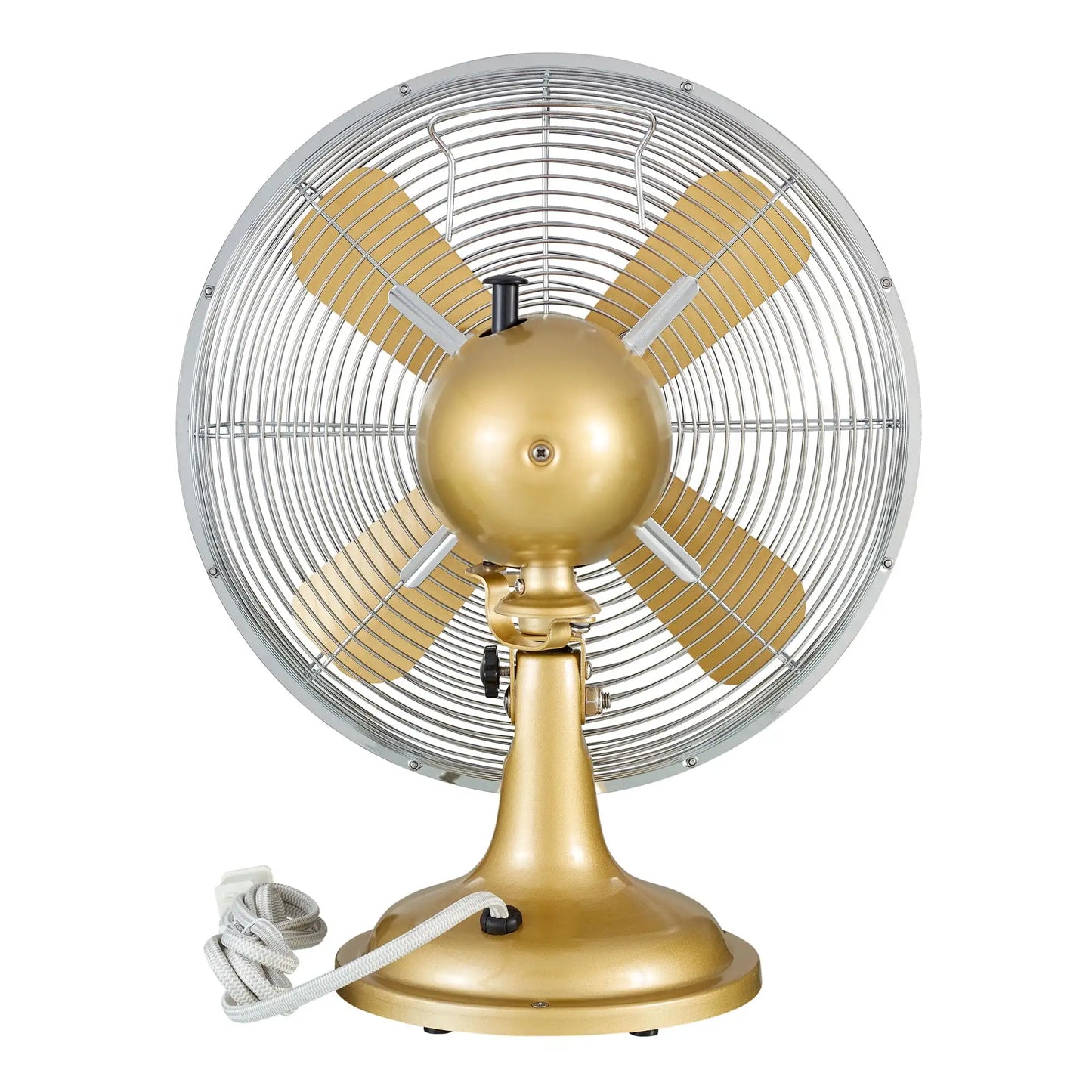 12 inch Retro 3-Speed Metal Tilted-Head Oscillation Table Fan