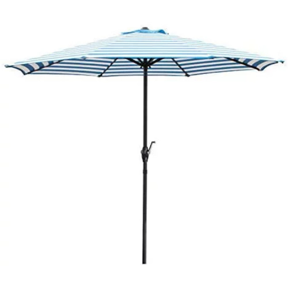 9 FT Patio Umbrella Outdoor Straight Umbrella with Tilt - fitnessandhomestore