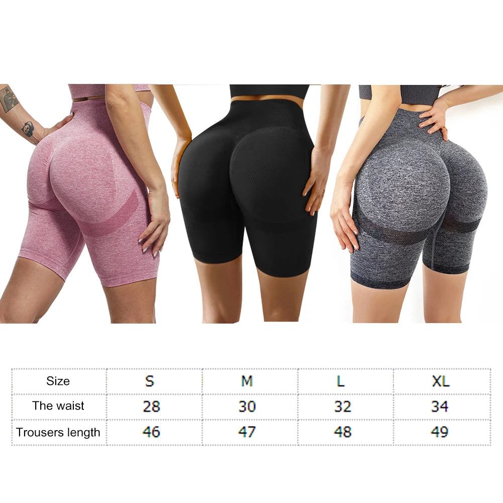 Women Sports Shorts High Waist Push Up Gym Shorts Tights