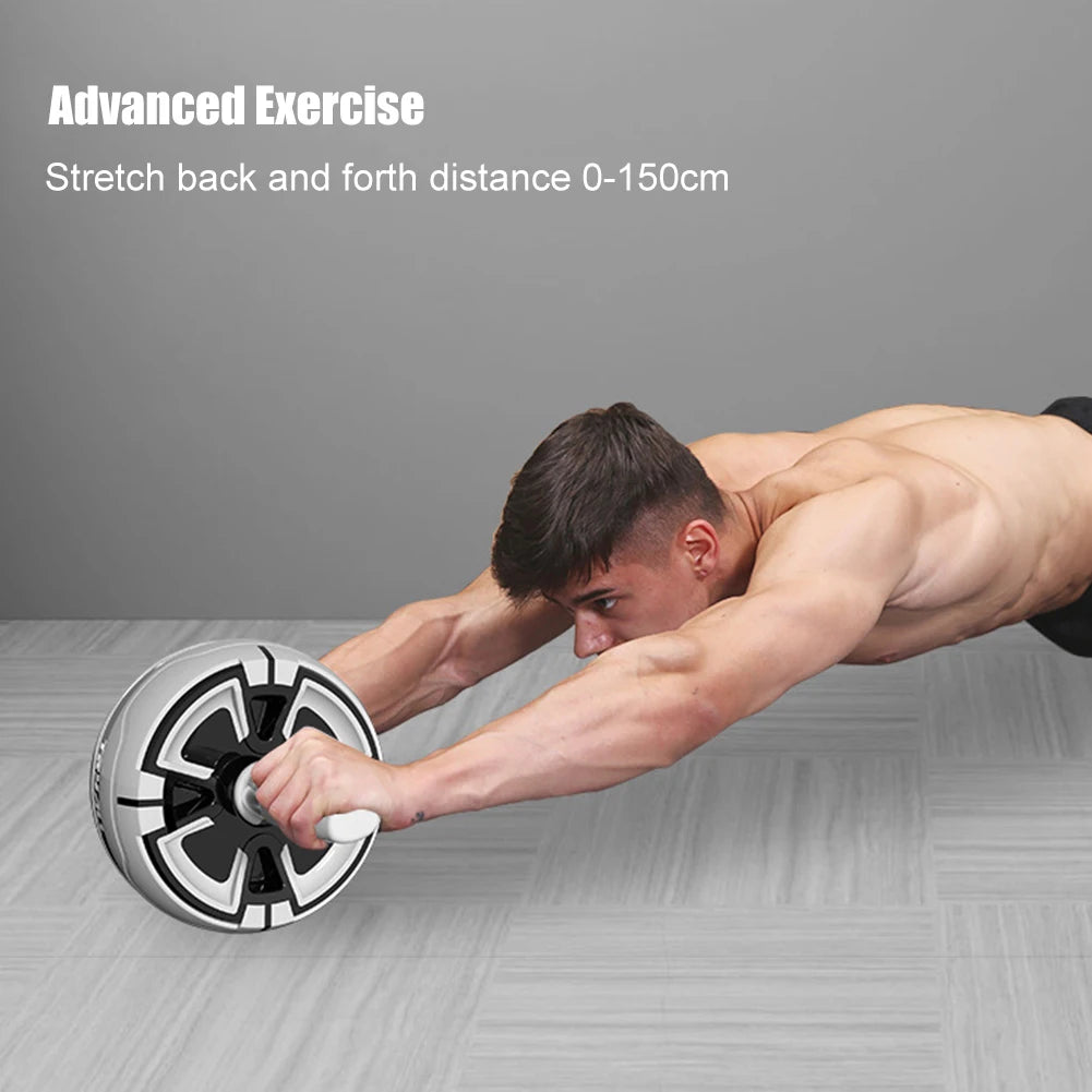 Abdominal Exercise Wheel Anti-Slip Rebound Core Strength Trainer