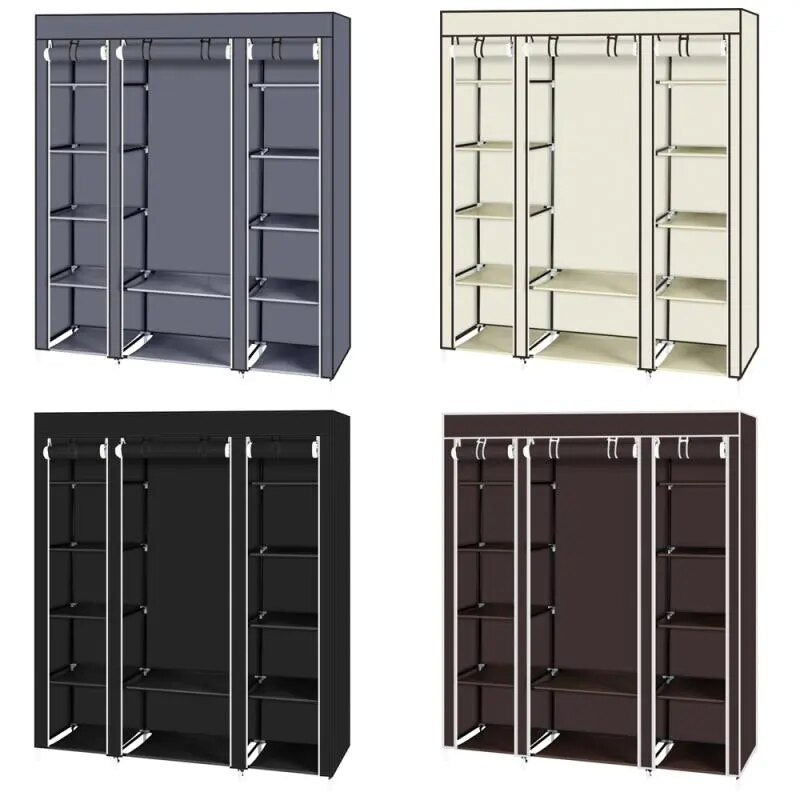 Foldable Wardrobe for Rental Room or Bedroom - fitnessandhomestore