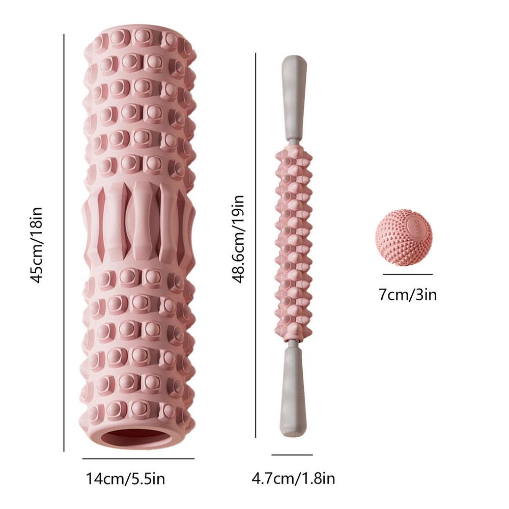 Yoga Column Gym Fitness Foam Roller - fitnessandhomestore