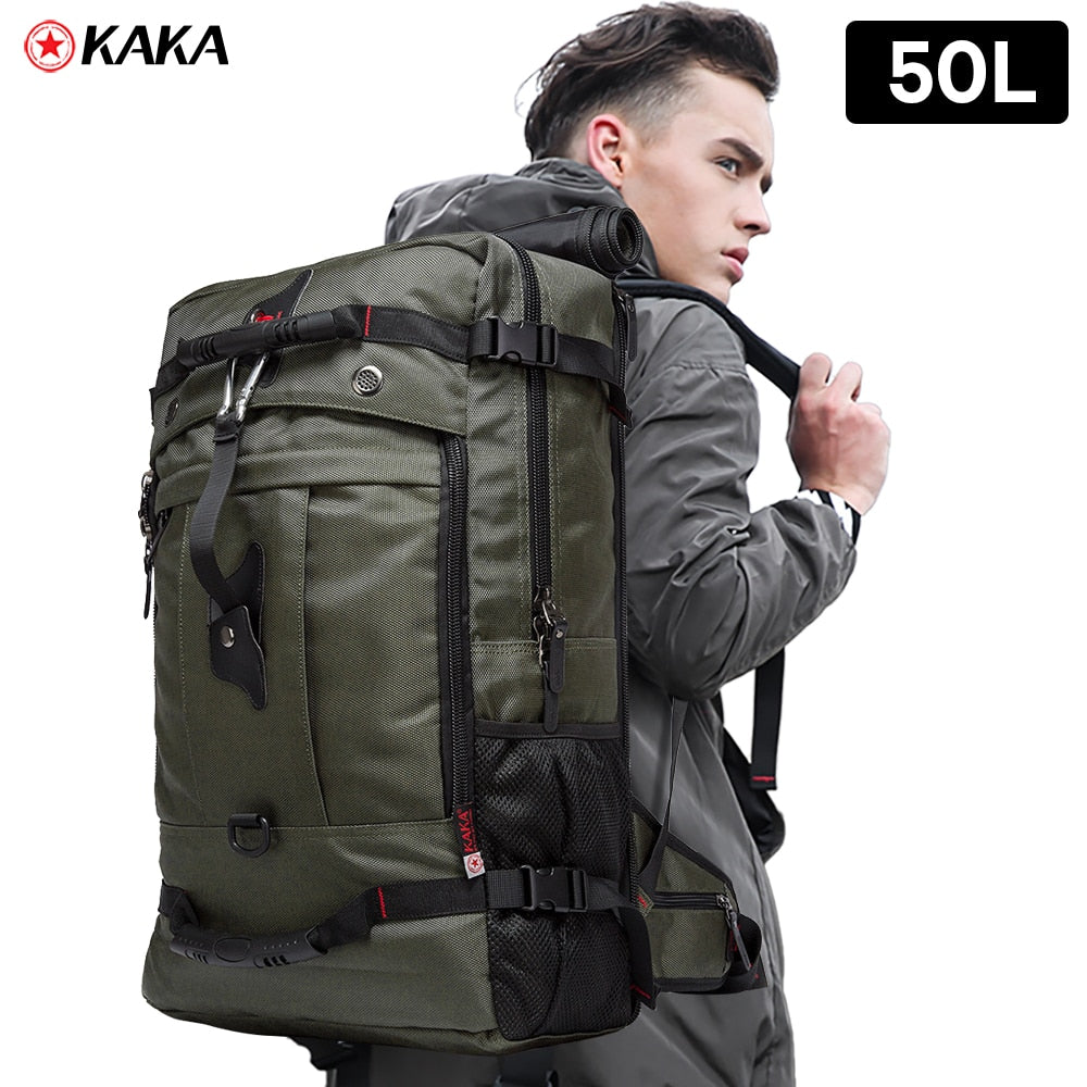 KAKA 50L Waterproof Travel Backpack Men Women Multifunction - fitnessandhomestore